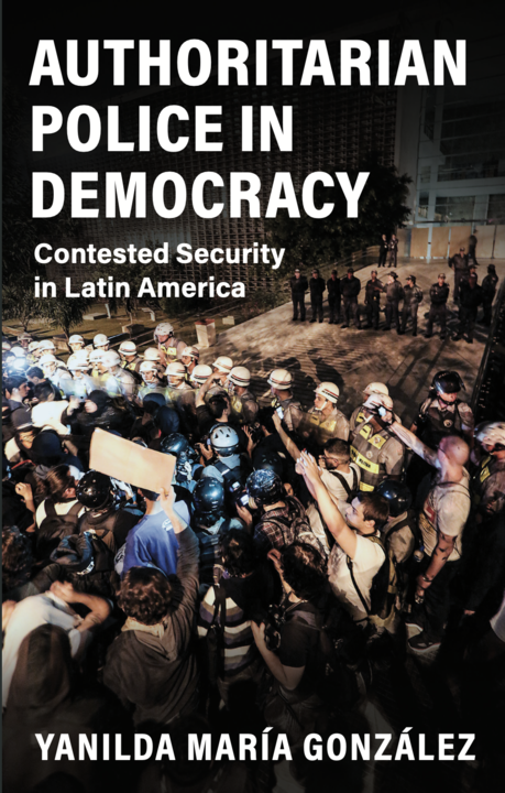 Book cover, confrontation between police and protesters